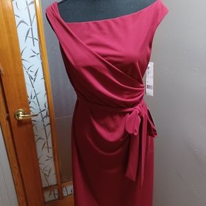 Nicole Miller Deep RedDress L